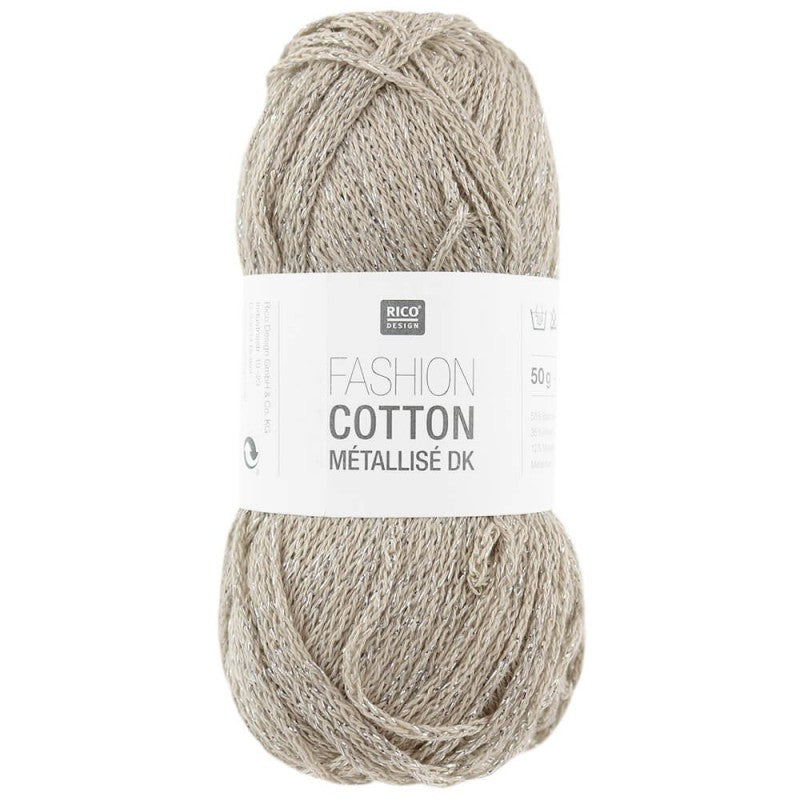 Fashion Cotton Metallise DK 50g - More Colours Available