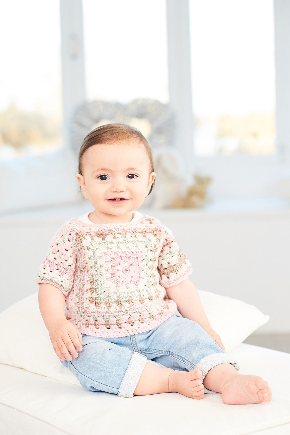Crochet Pattern 10065 - Crochet Tops & Blankets in Bambino Prints DK and Bambino DK