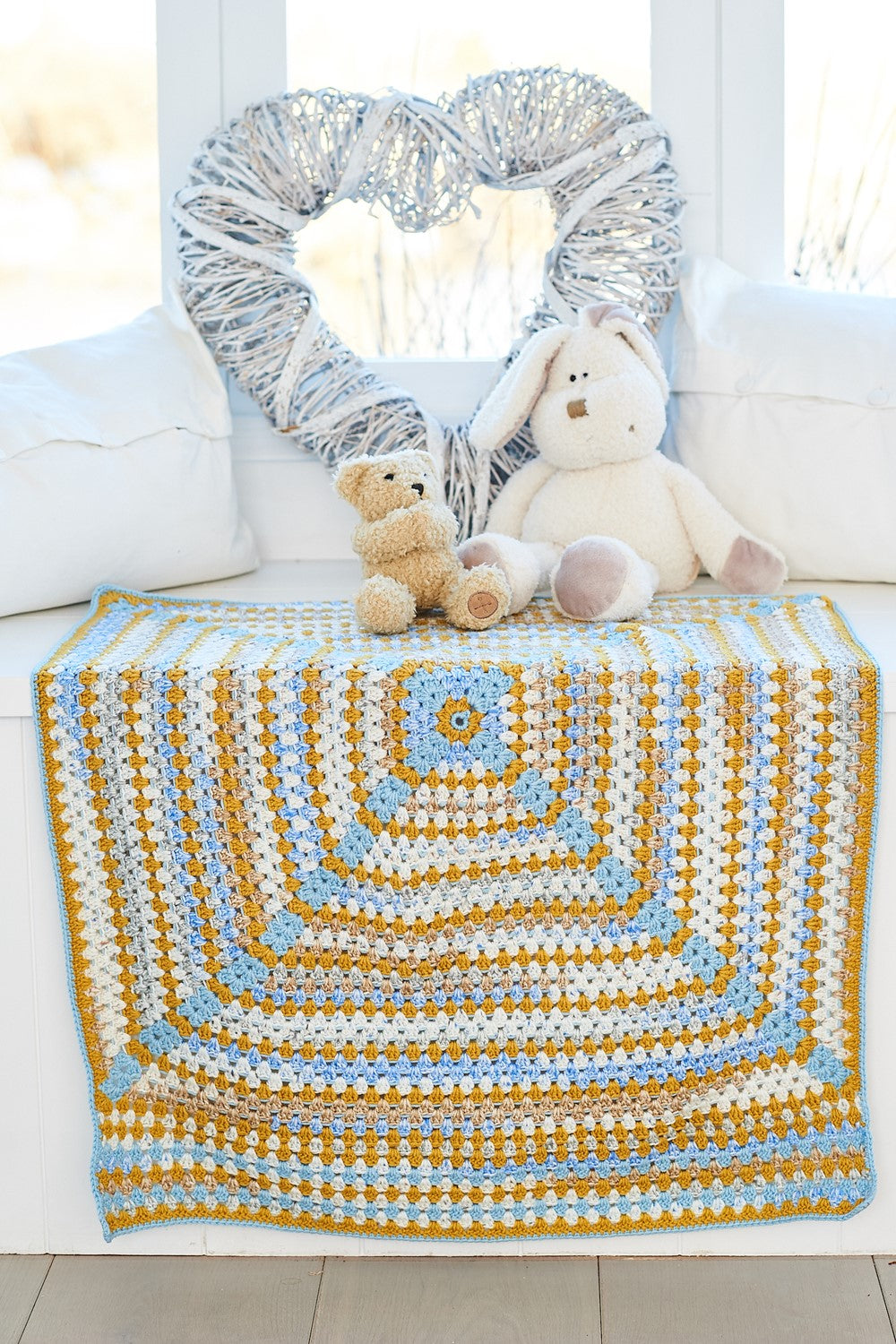 Crochet Pattern 10065 - Crochet Tops & Blankets in Bambino Prints DK and Bambino DK