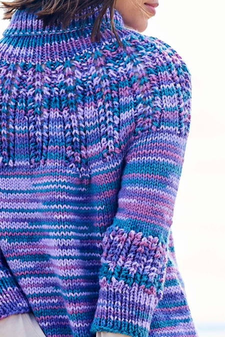 Knitting Pattern 10094 - Sweaters in For the Love of Stripes Chunky