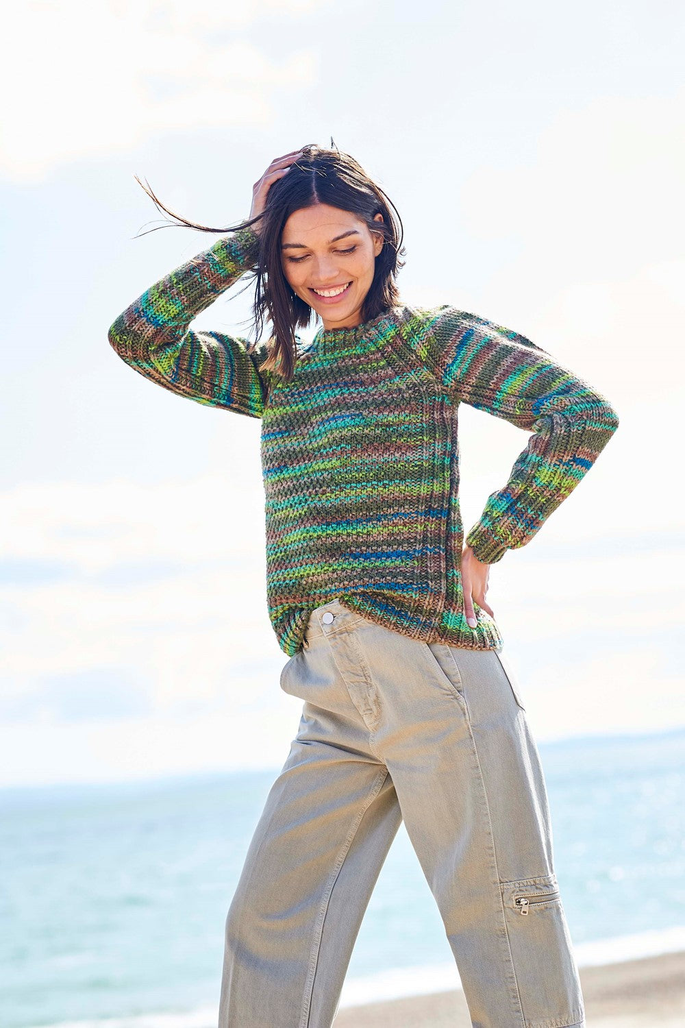 Knitting Pattern 10095 - Sweaters in For the Love of Stripes Chunky