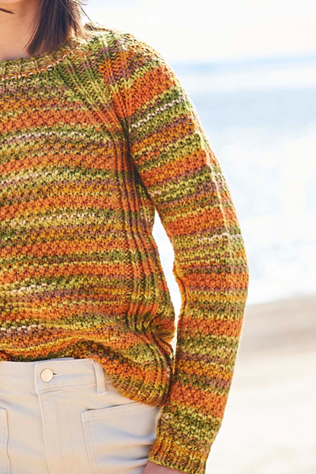 Knitting Pattern 10095 - Sweaters in For the Love of Stripes Chunky