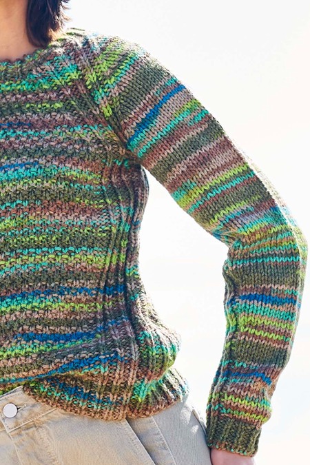 Knitting Pattern 10095 - Sweaters in For the Love of Stripes Chunky