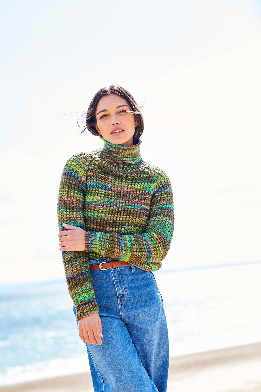 Knitting Pattern 10096 - Sweaters in For the Love of Stripes Chunky
