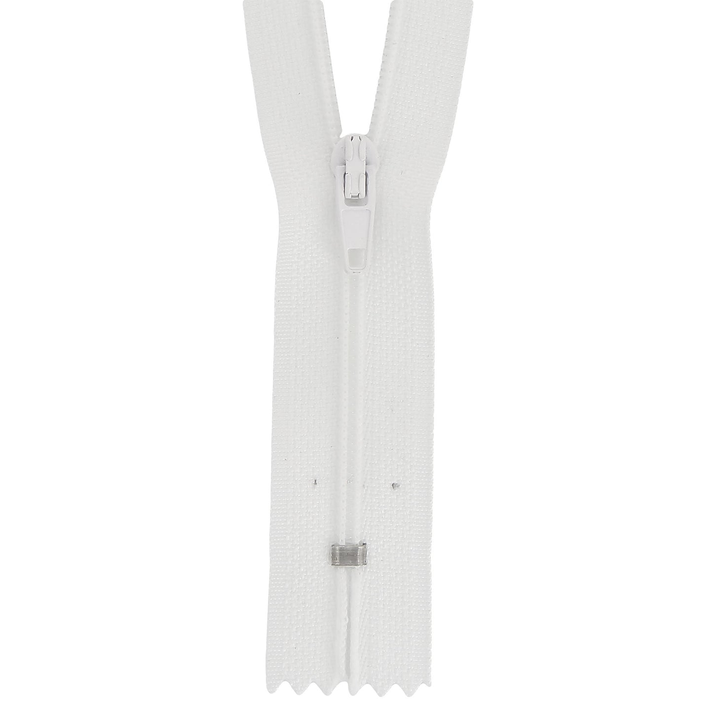 Nylon Dress & Skirt Zip - WHITE (Col 501) - Various Sizes