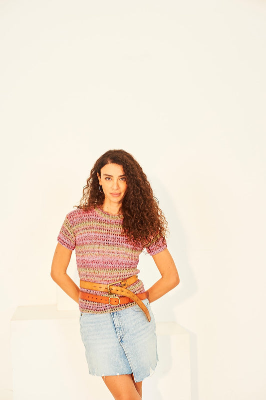Knitting Pattern 10132 - Sweaters in Colour Burst DK