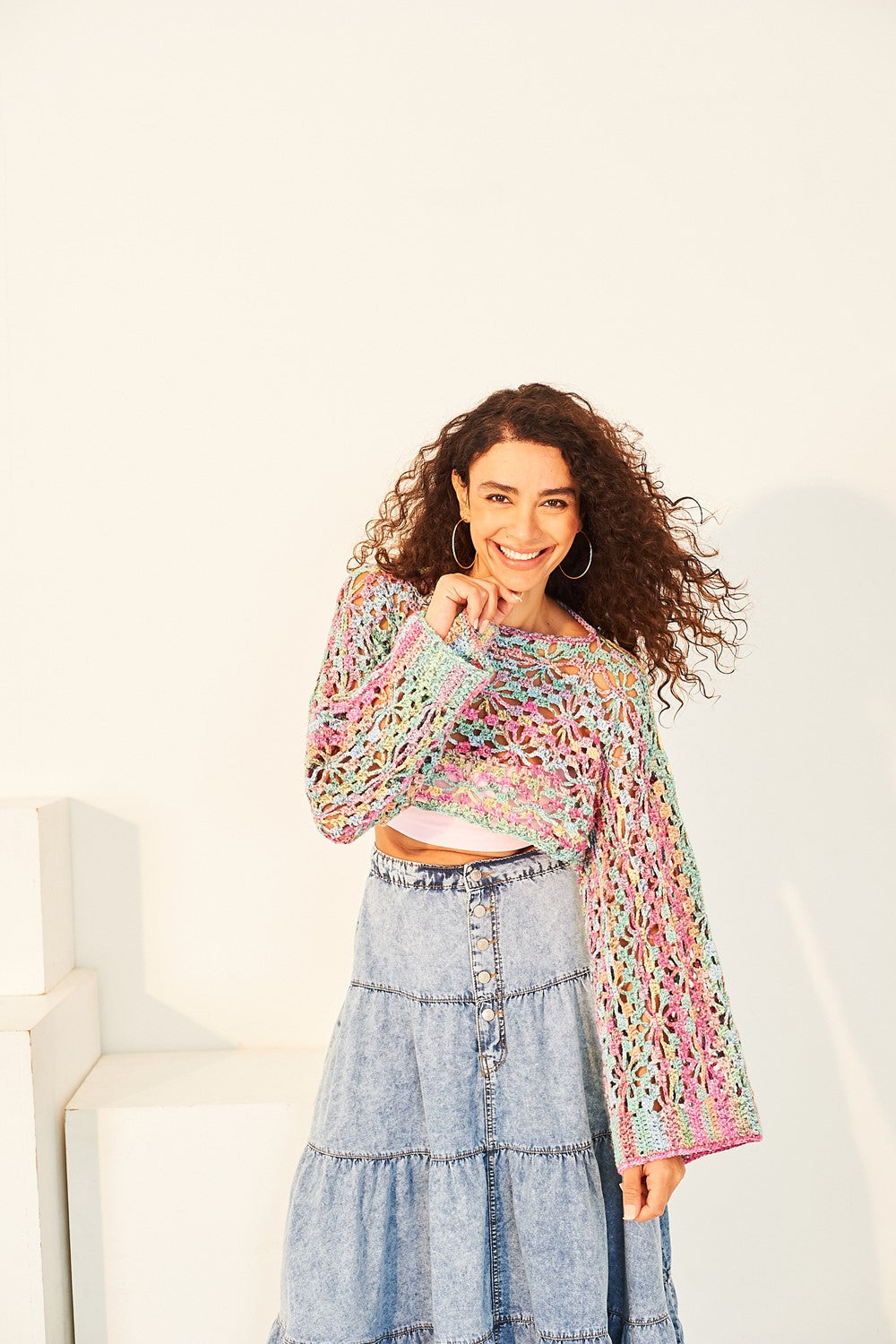 Crochet Pattern 10133 - Top & Shrug in Colour Twist DK