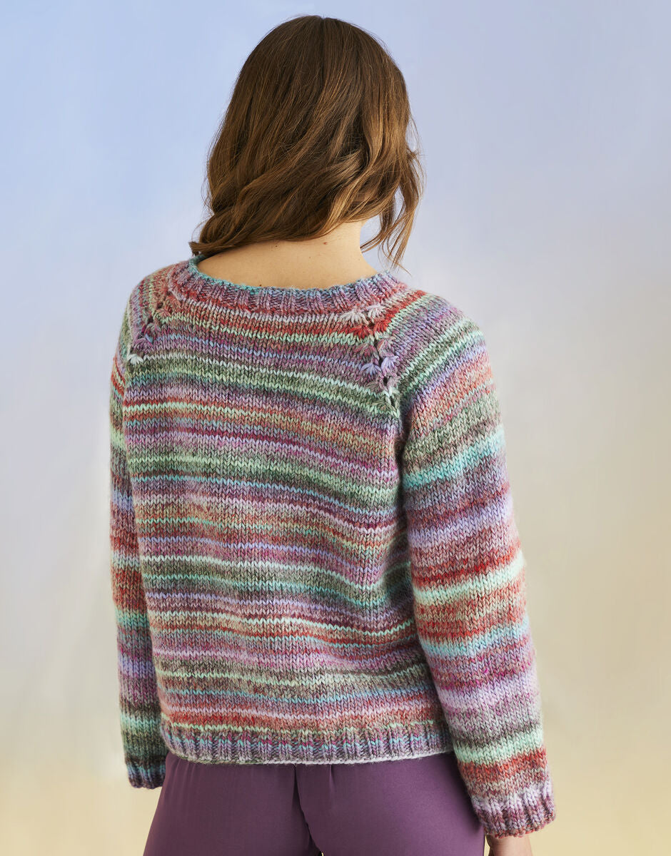 Knitting Pattern 10702 - WHIRLPOOL SWEATER IN SIRDAR JEWELSPUN WITH WOOL CHUNKY
