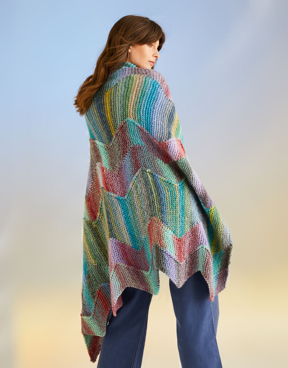 PDF - Knitting Pattern 10708 - MAKING WAVES BLANKET IN SIRDAR JEWELSPUN WITH WOOL CHUNKY