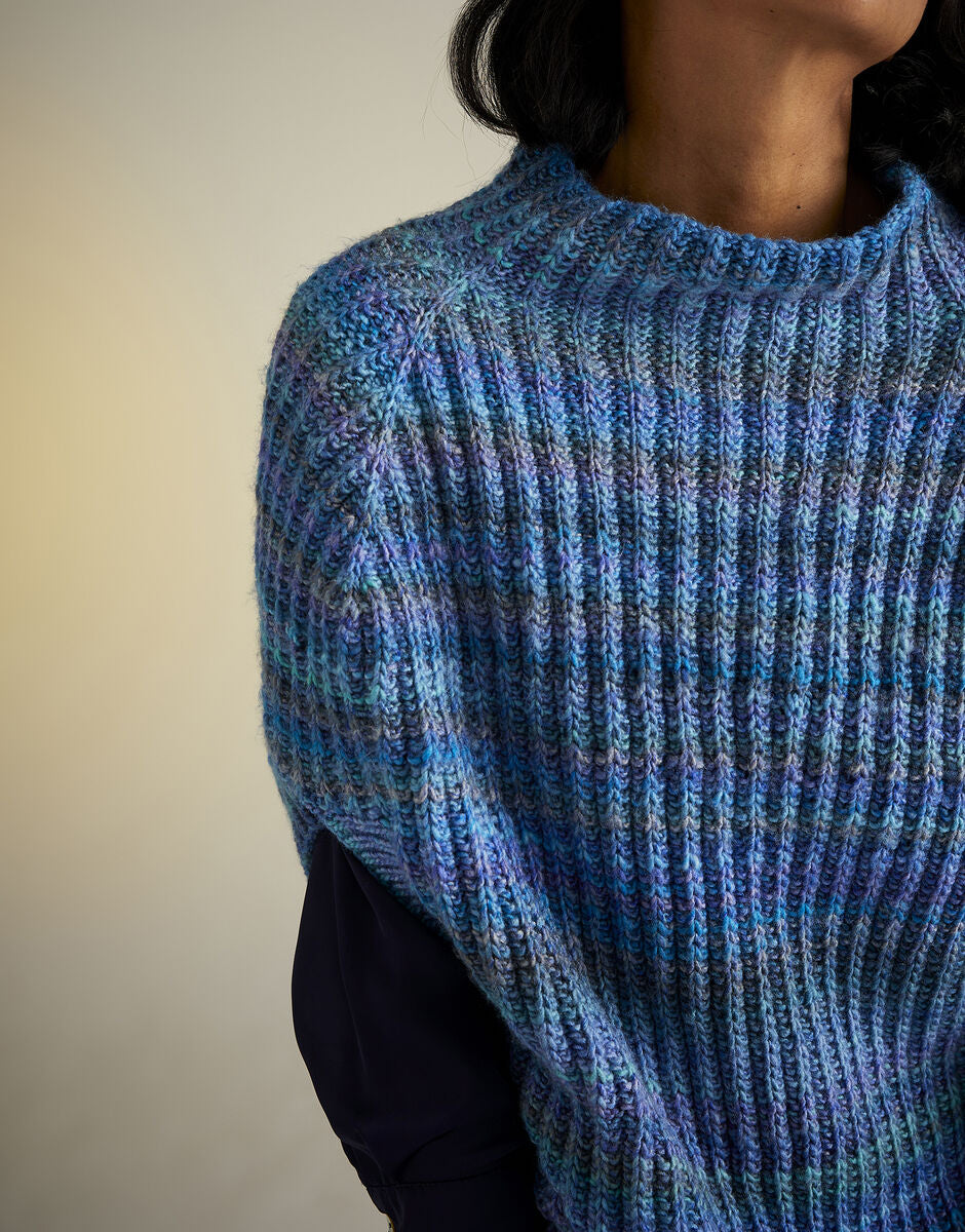 Knitting Pattern 10721 - BELLFLOWER PONCHO IN SIRDAR JEWELSPUN ARAN