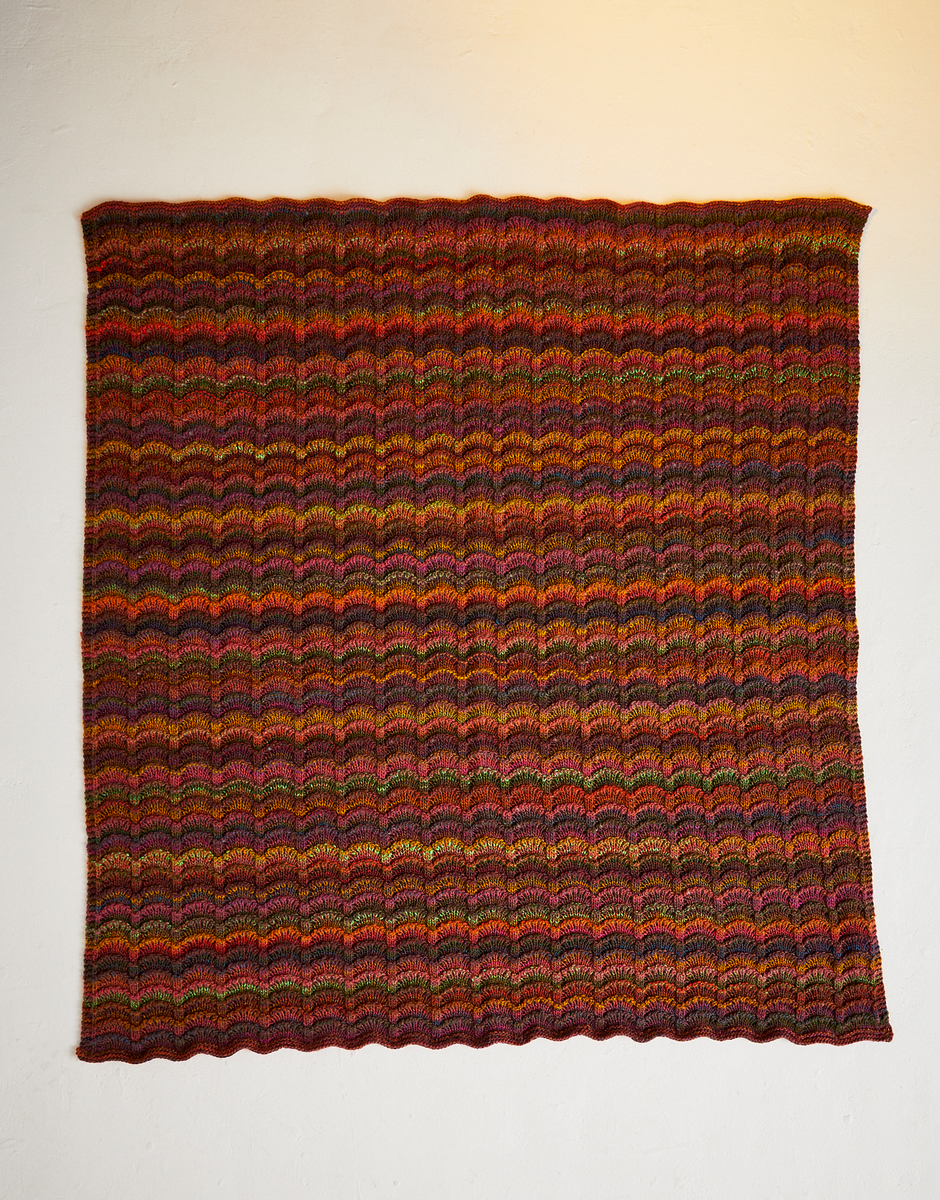 Knitting Pattern 10723 - RIPPLING MEADOW BLANKET IN SIRDAR JEWELSPUN ARAN