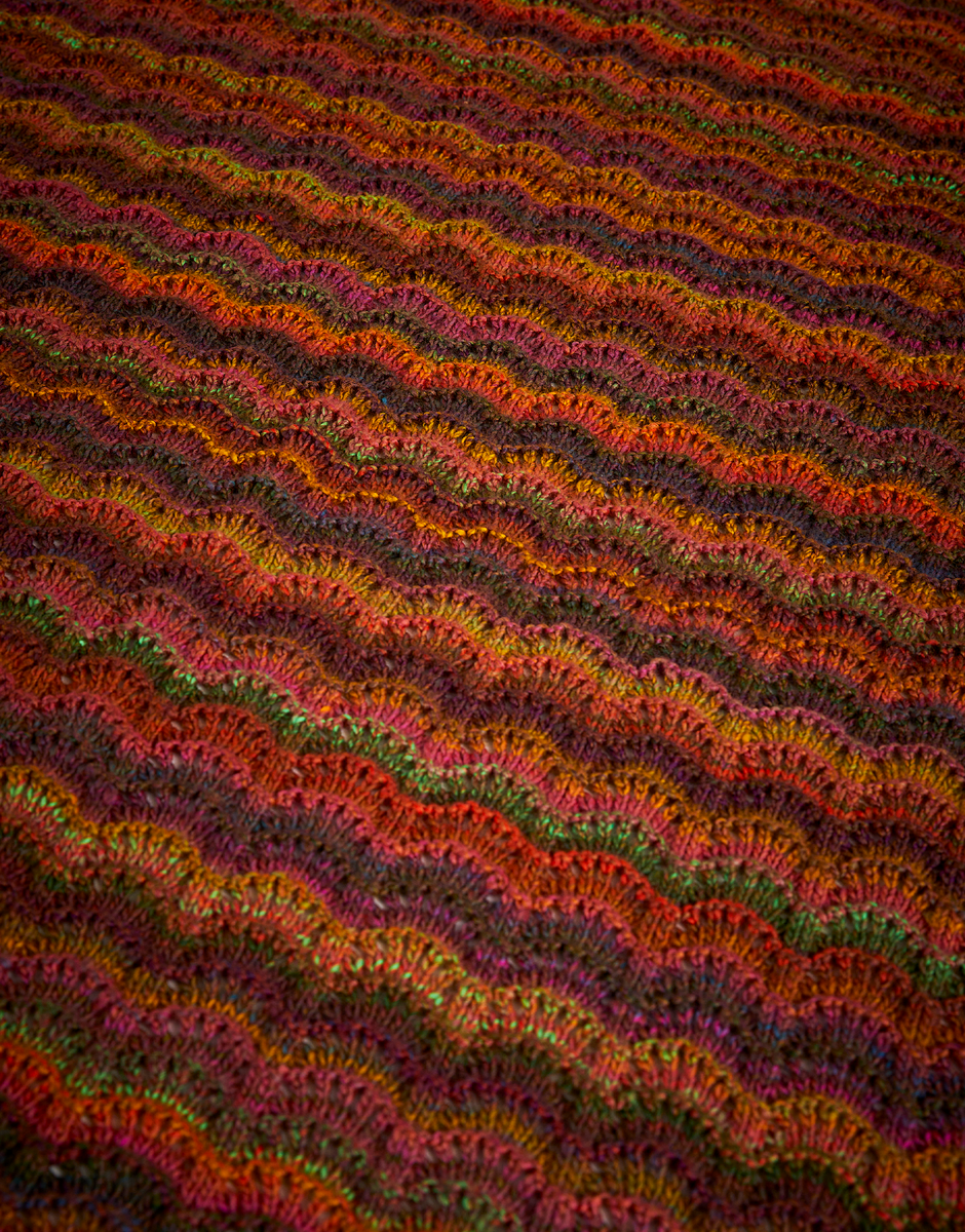 Knitting Pattern 10723 - RIPPLING MEADOW BLANKET IN SIRDAR JEWELSPUN ARAN