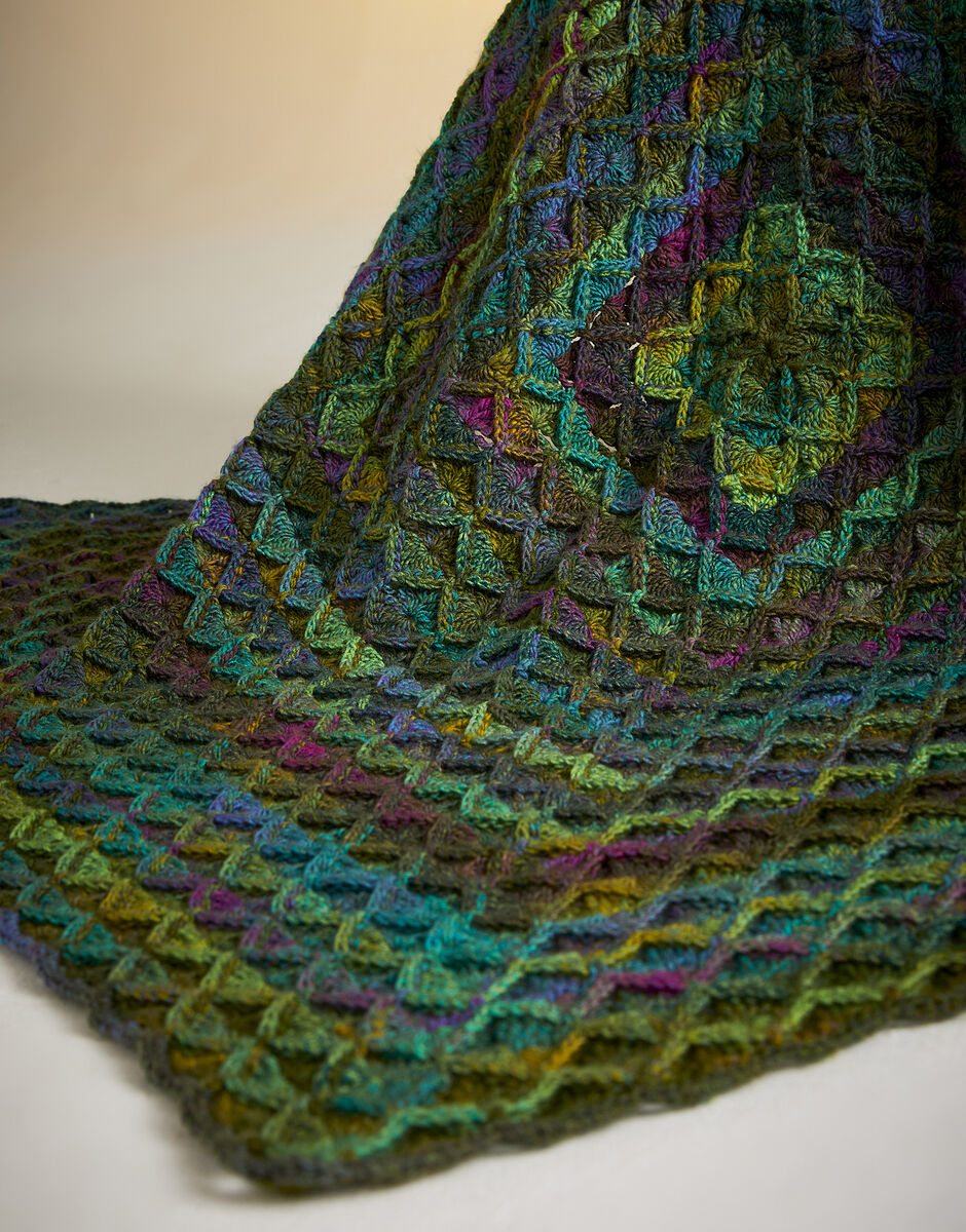 Crochet Pattern 10724 - ORNAMENTALS BLANKET IN SIRDAR JEWELSPUN ARAN