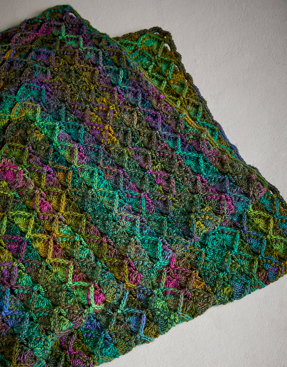 Crochet Pattern 10724 - ORNAMENTALS BLANKET IN SIRDAR JEWELSPUN ARAN