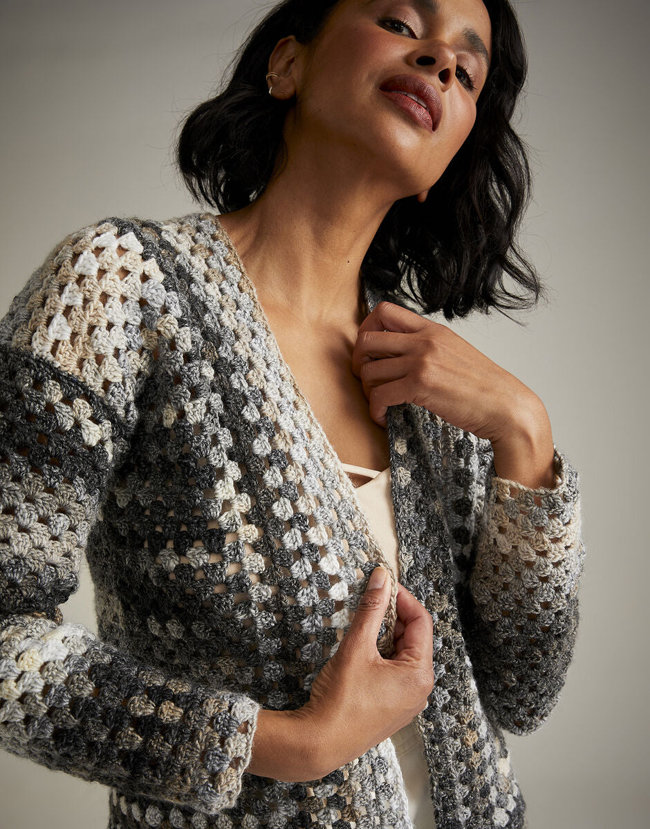 Crochet Pattern 10727 - MOON AND STARS CARDIGAN IN SIRDAR JEWELSPUN ARAN