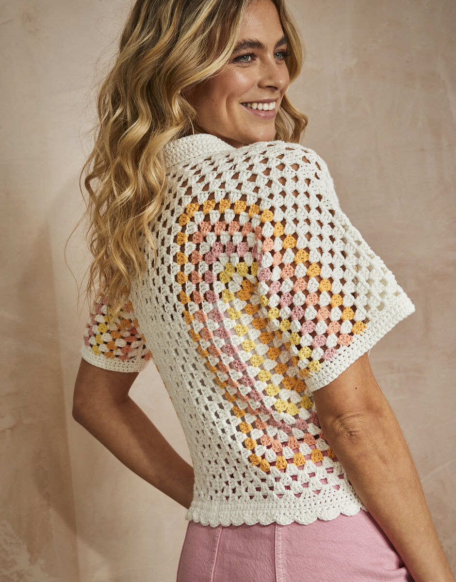 Crochet Pattern 10741 - CITYSCAPE SHIRT IN SIRDAR STORIES DK