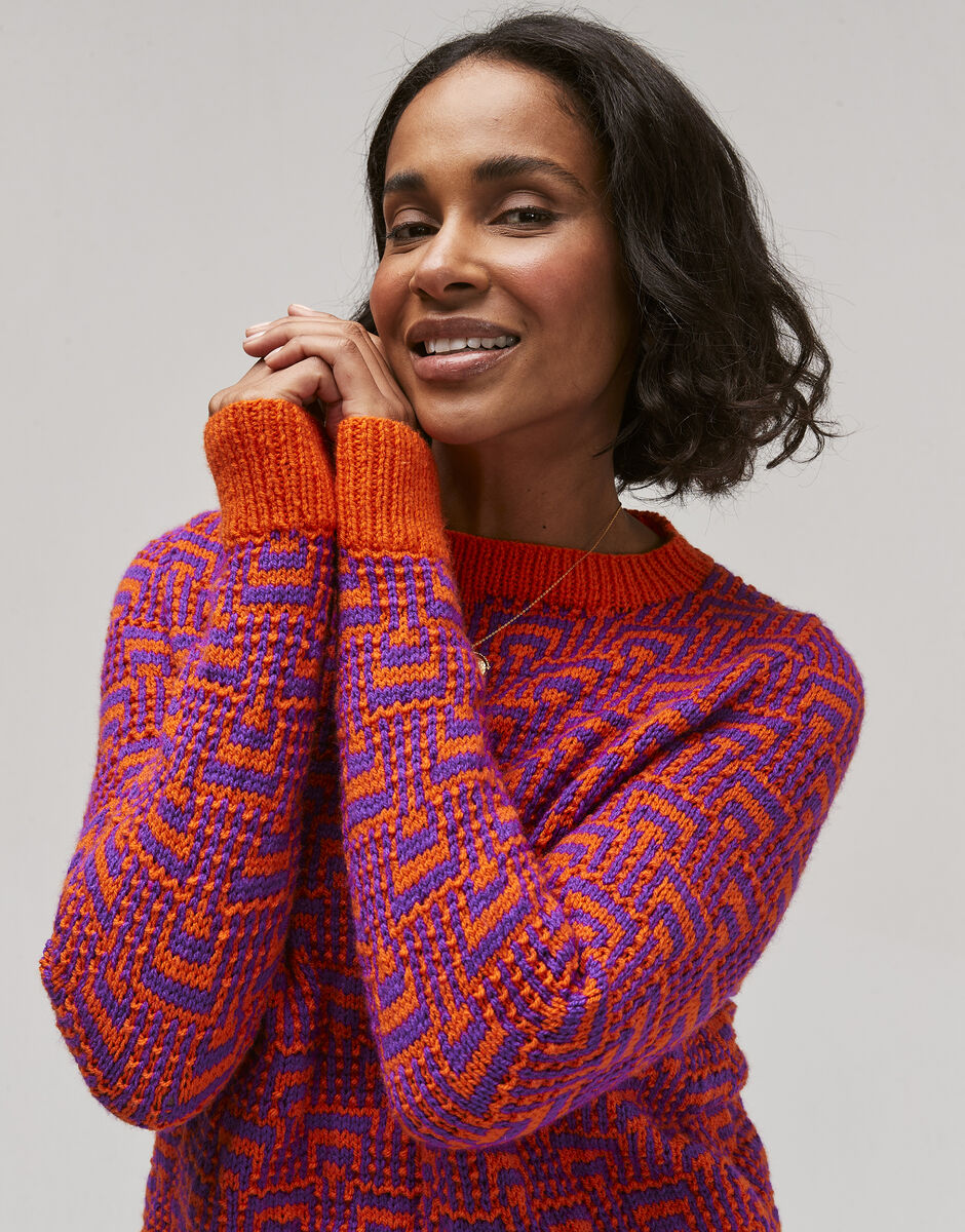 Knitting Pattern 10756 - PULSE FLASH SWEATER IN HAYFIELD BONUS DK