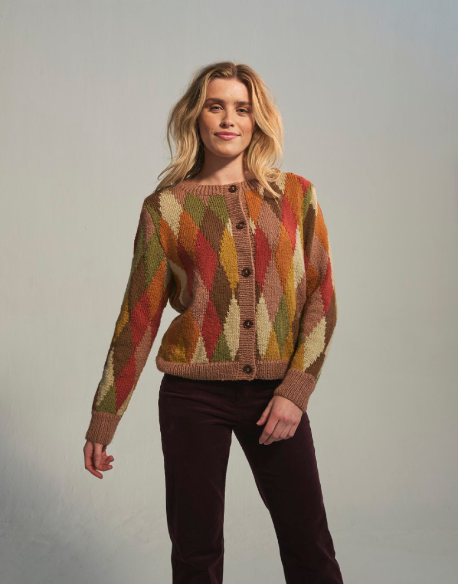 Knitting Pattern 10771 - CROSSING CONTINENTS CARDIGAN KNITTING PATTERN IN SIRDAR LOVEFUL 100% RECYCLED ACRYLIC