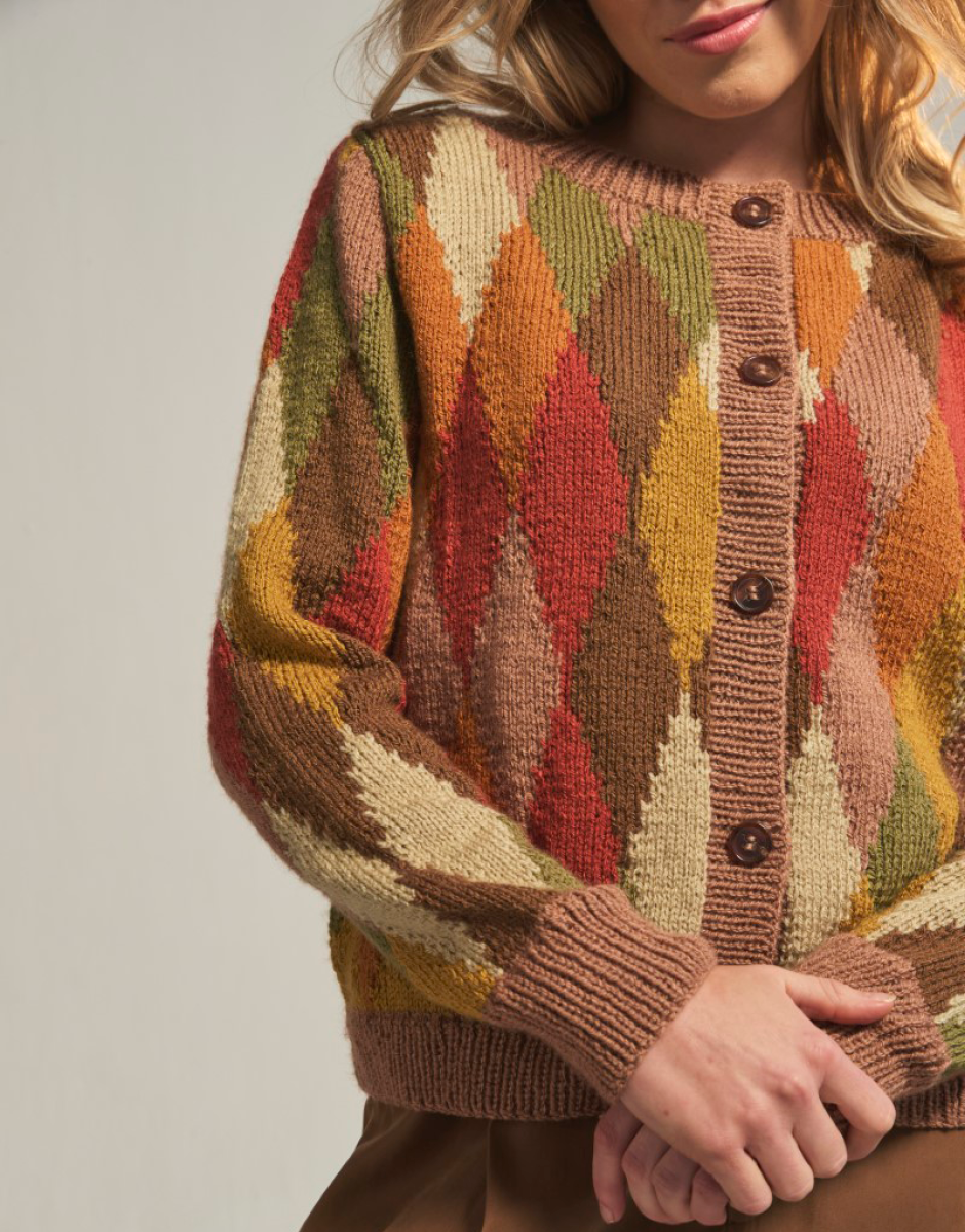 Knitting Pattern 10771 - CROSSING CONTINENTS CARDIGAN KNITTING PATTERN IN SIRDAR LOVEFUL 100% RECYCLED ACRYLIC