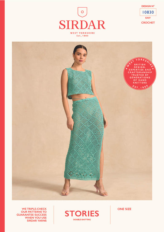 Crochet Pattern 10830 - Twos Company Combo in Stories DK