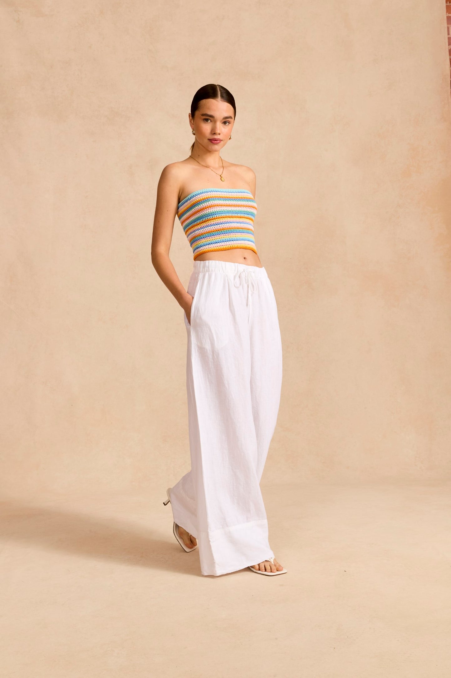 Crochet Pattern 10831 - Lace Me Up Tube Top in Stories DK