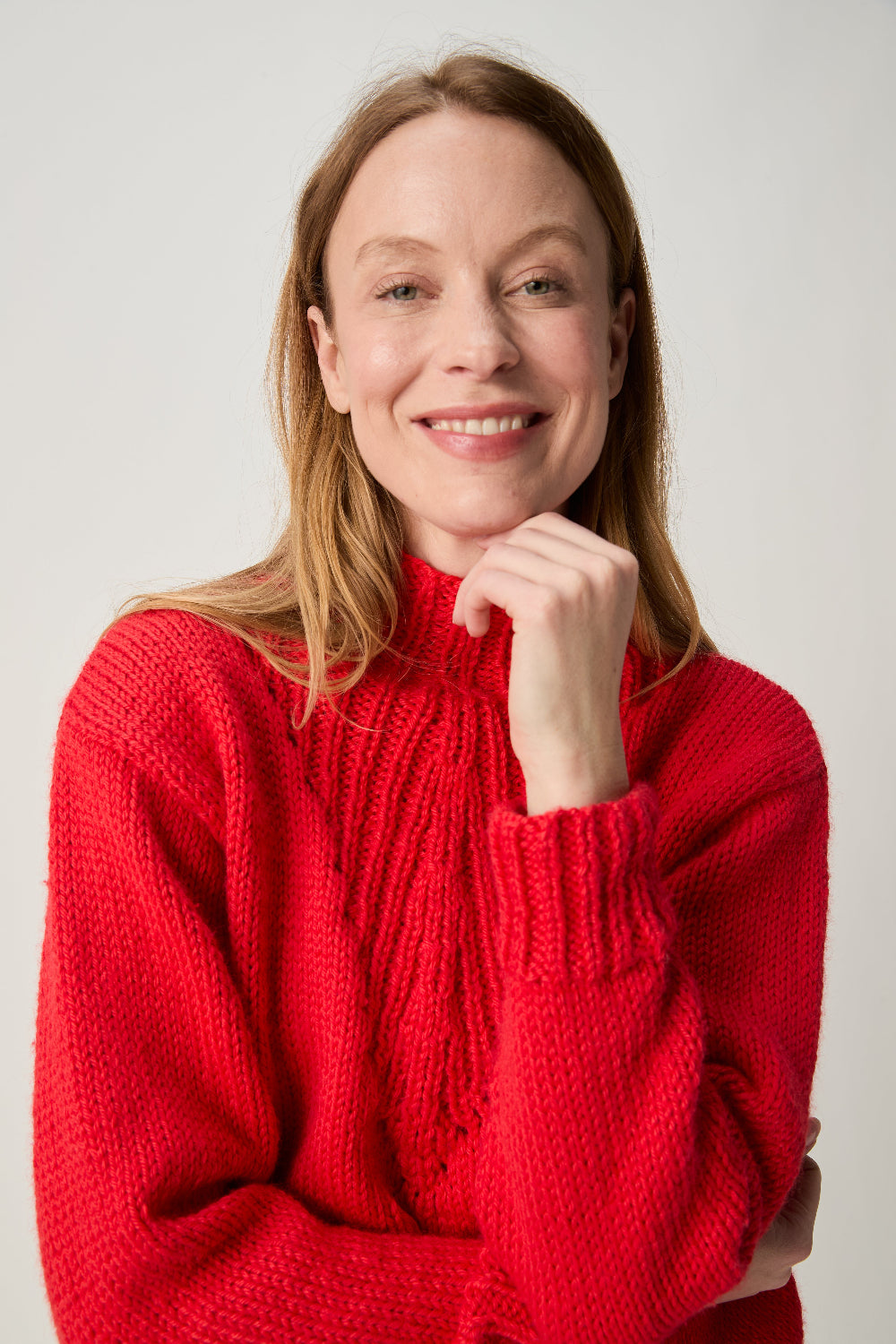 Knitting Pattern 10966 - Rise High Neck Sweater in Bio Blend Chunky