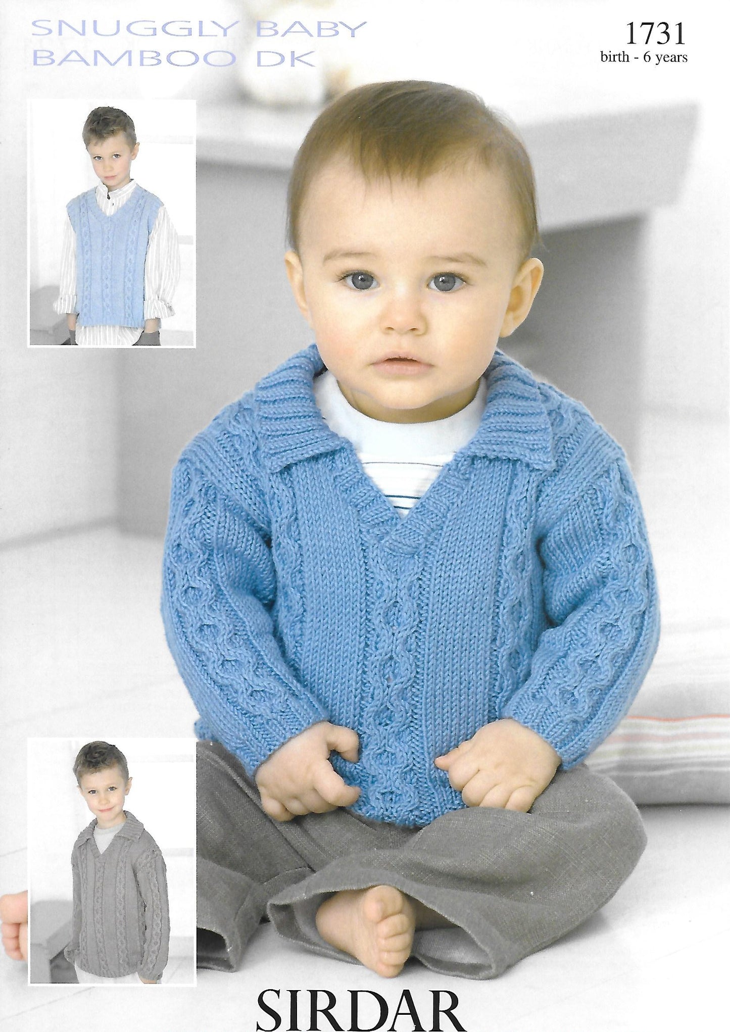 Knitting Pattern 1731 - Sweater & Tank Top in Snuggly Baby Bamboo DK