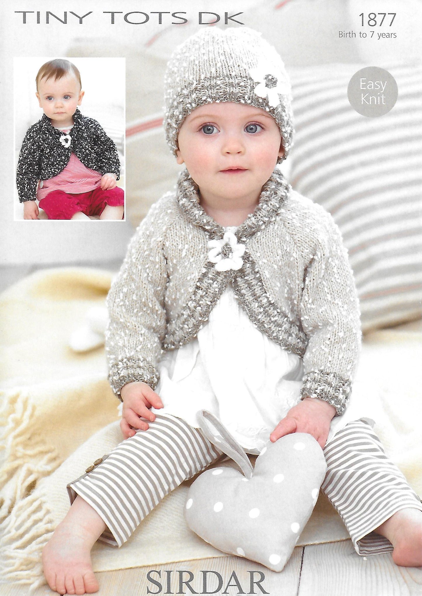Knitting Pattern 1877 - Boleros & Hat in Tiny Tots DK