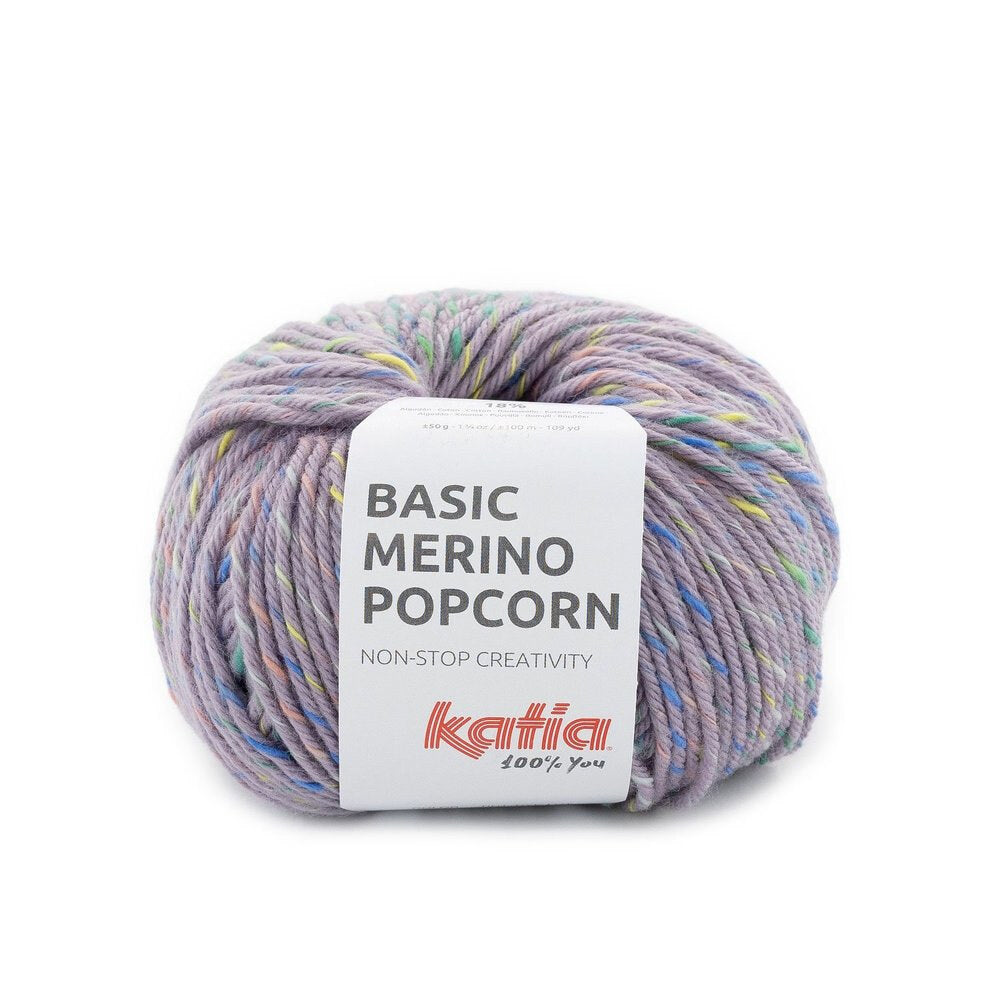 BASIC MERINO POPCORN DK 50g - More Colours Available