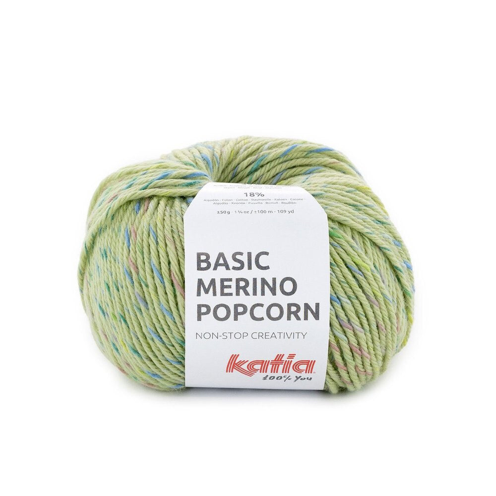 BASIC MERINO POPCORN DK 50g - More Colours Available