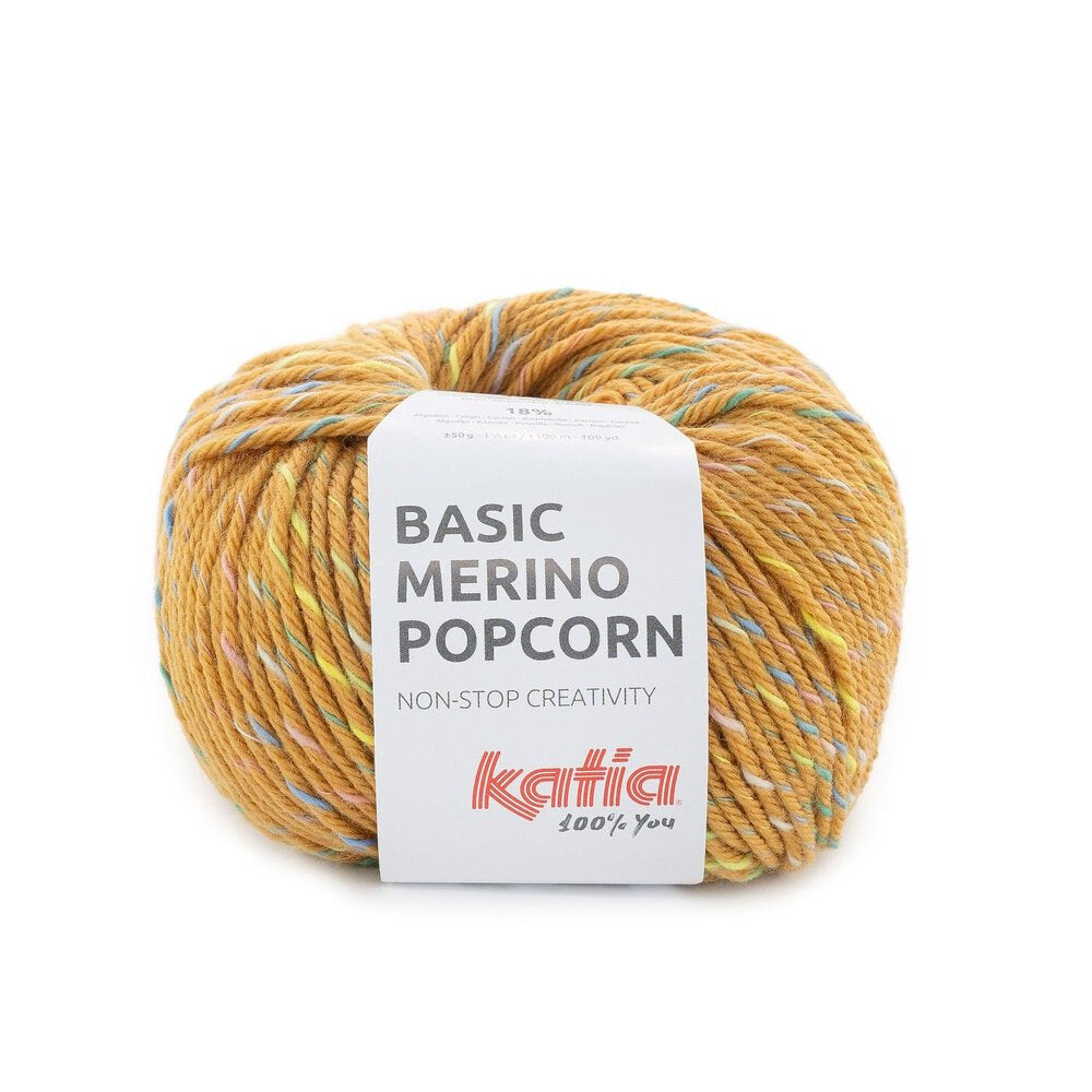 BASIC MERINO POPCORN DK 50g - More Colours Available