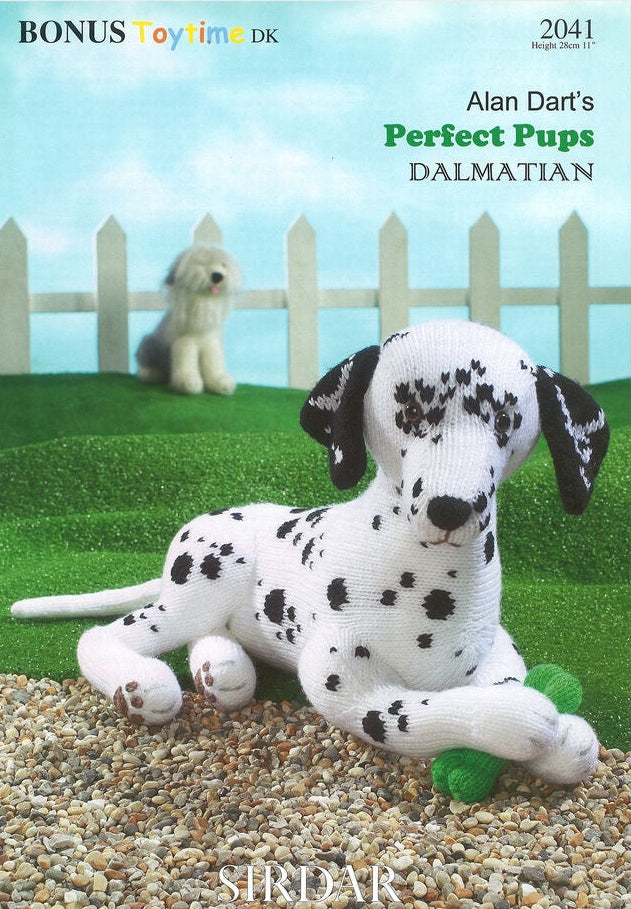 Knitting Pattern 2041 - Dalmatian Toy in Toytime DK