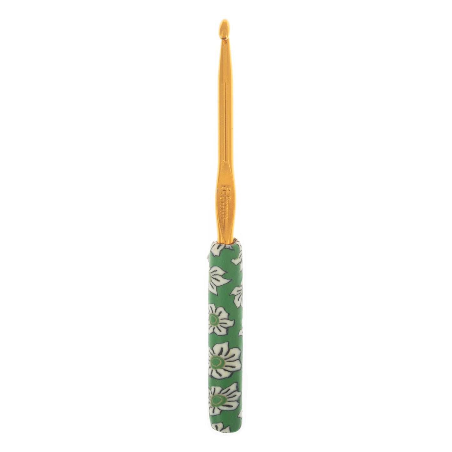 Soft Grip Crochet Hook - Polymer Clay Handle - Various Sizes