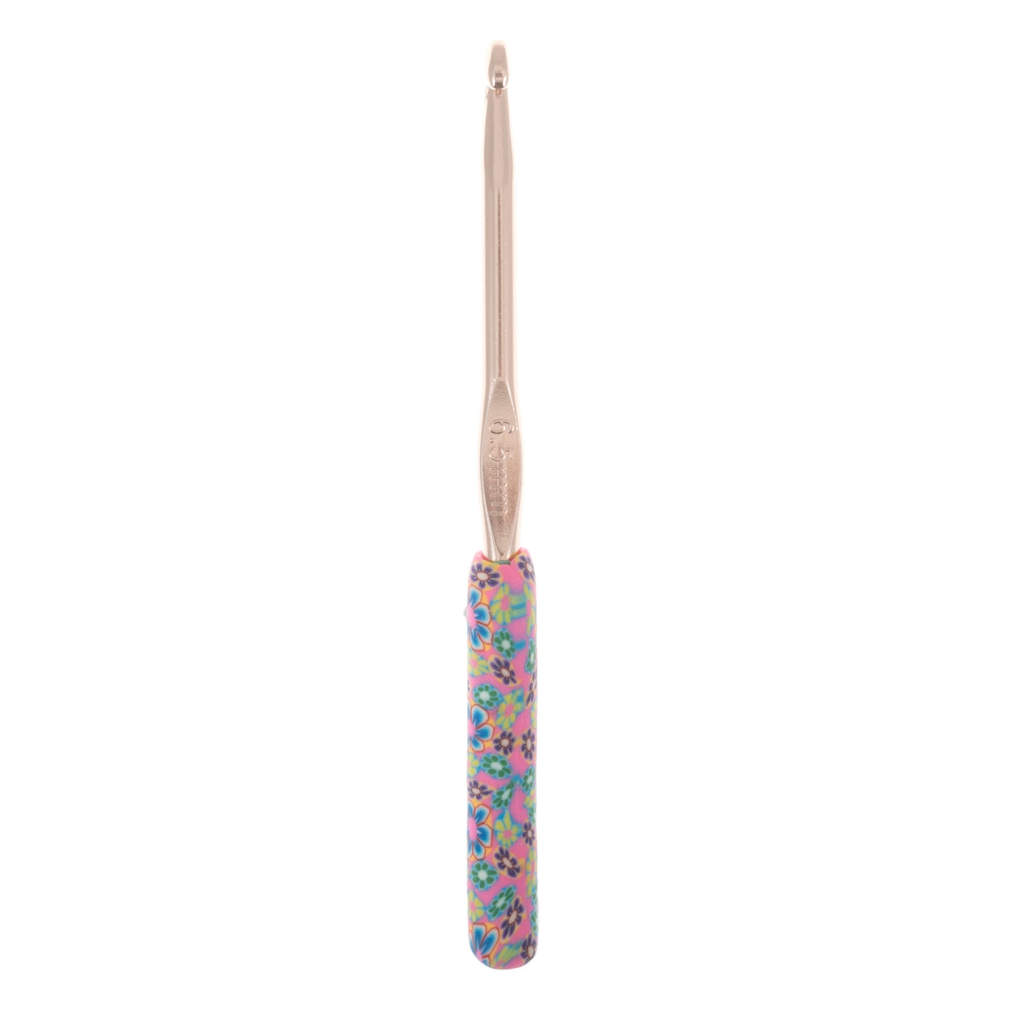 Soft Grip Crochet Hook - Polymer Clay Handle - Various Sizes
