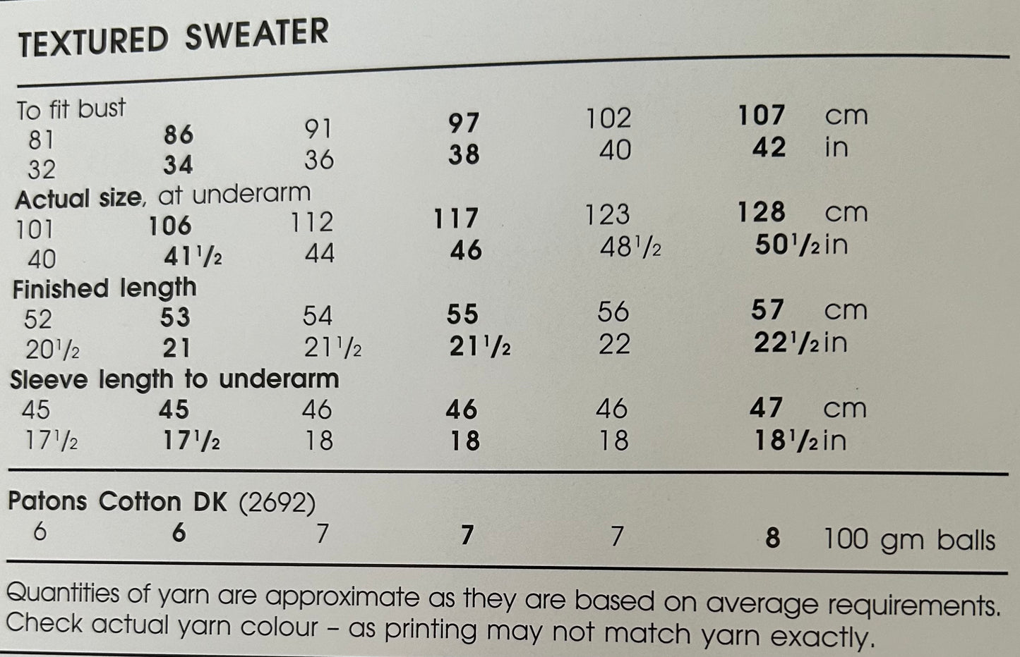 Knitting Pattern 2718 - Textured Sweater in Cotton DK