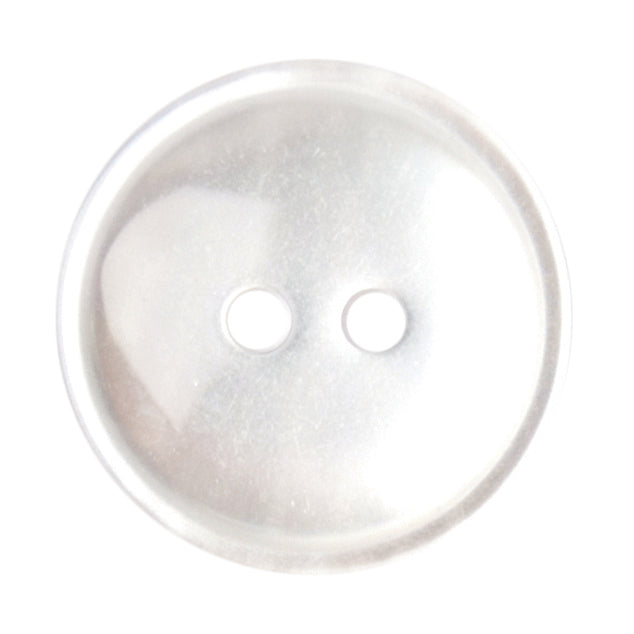 2 Hole Button - 19mm - White Pearl