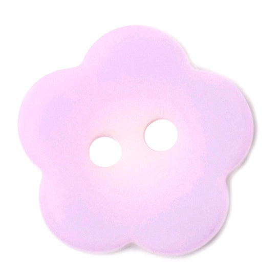 2 Hole Button - Flower - Lilac - 3 Sizes Available