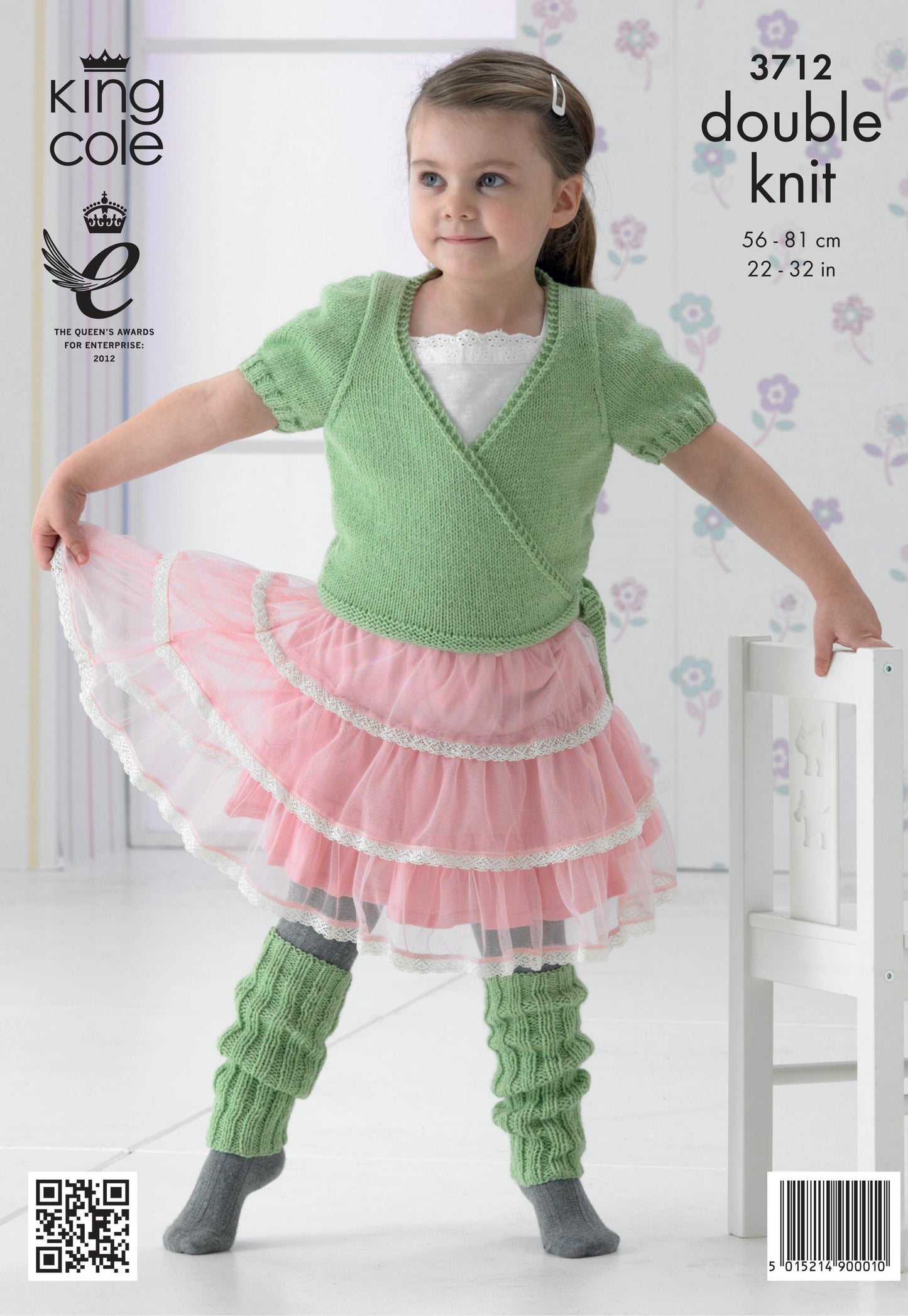 Knitting Pattern 3712 - Ballet Cardigan and Leg Warmers Knitted in Comfort DK