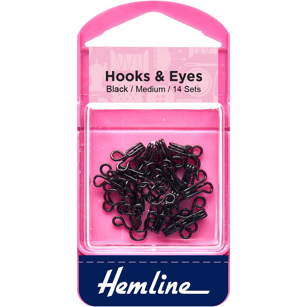 HOOKS & EYES - Size 2 - 2 Colours available