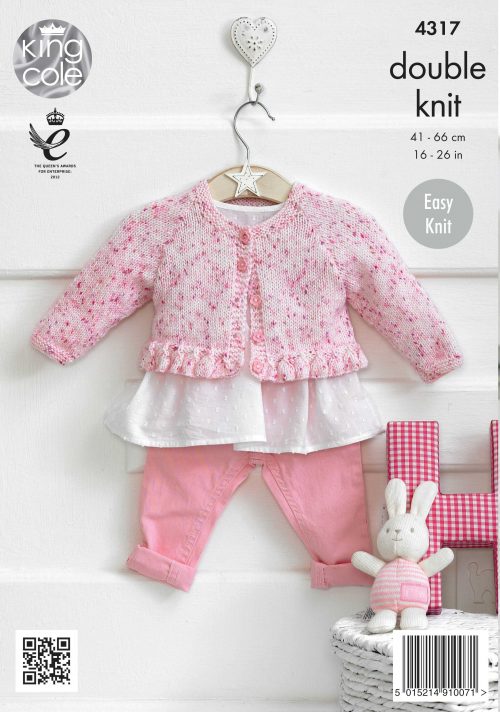 Knitting Pattern 4317 - Cardigans Knitted with Smarty DK