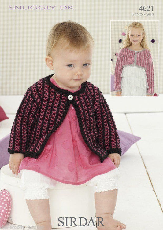 Knitting Pattern 4621 - Cardigans in Snuggly DK