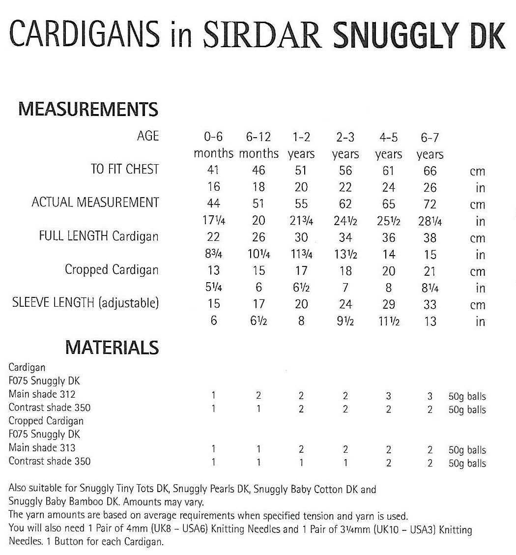 Knitting Pattern 4621 - Cardigans in Snuggly DK