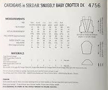 Knitting Pattern 4756 - Cardigans in Baby Crofter DK
