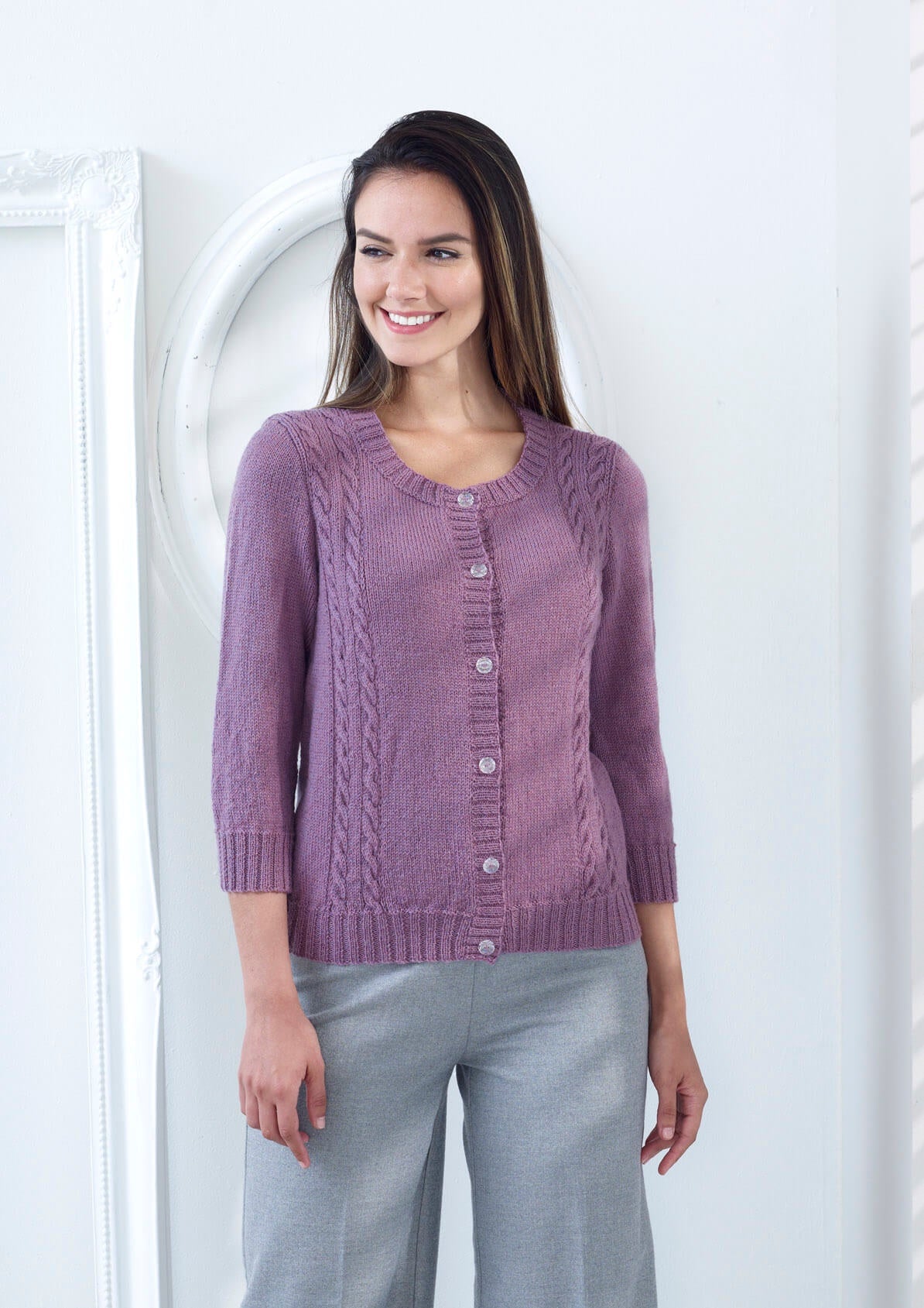 Knitting Pattern 5348 - Top & Sweater Knitted in Merino Blend 4Ply