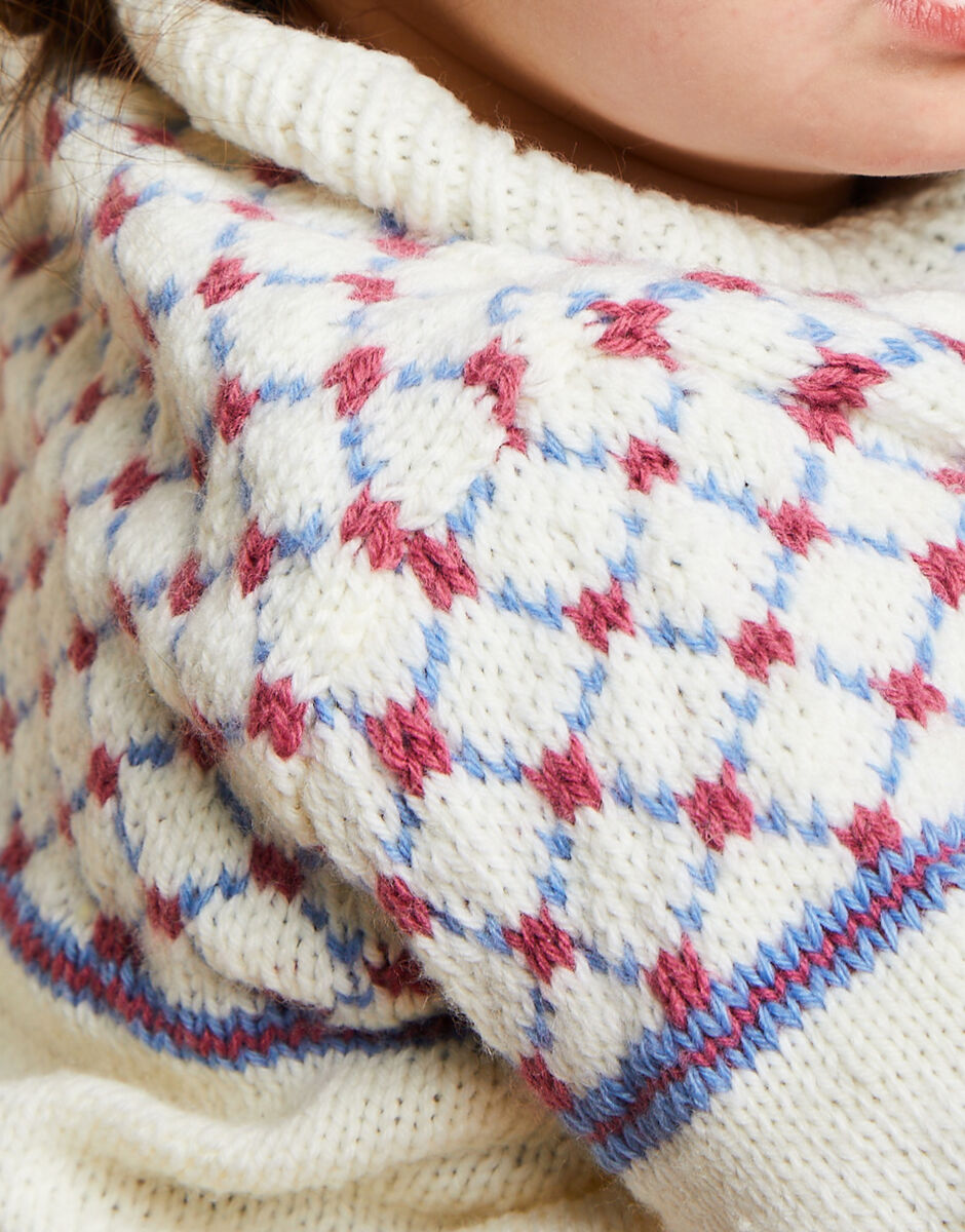 Knitting Pattern 5515 - PLAID & PLAIN CARDIGAN IN SNUGGLY 4 PLY