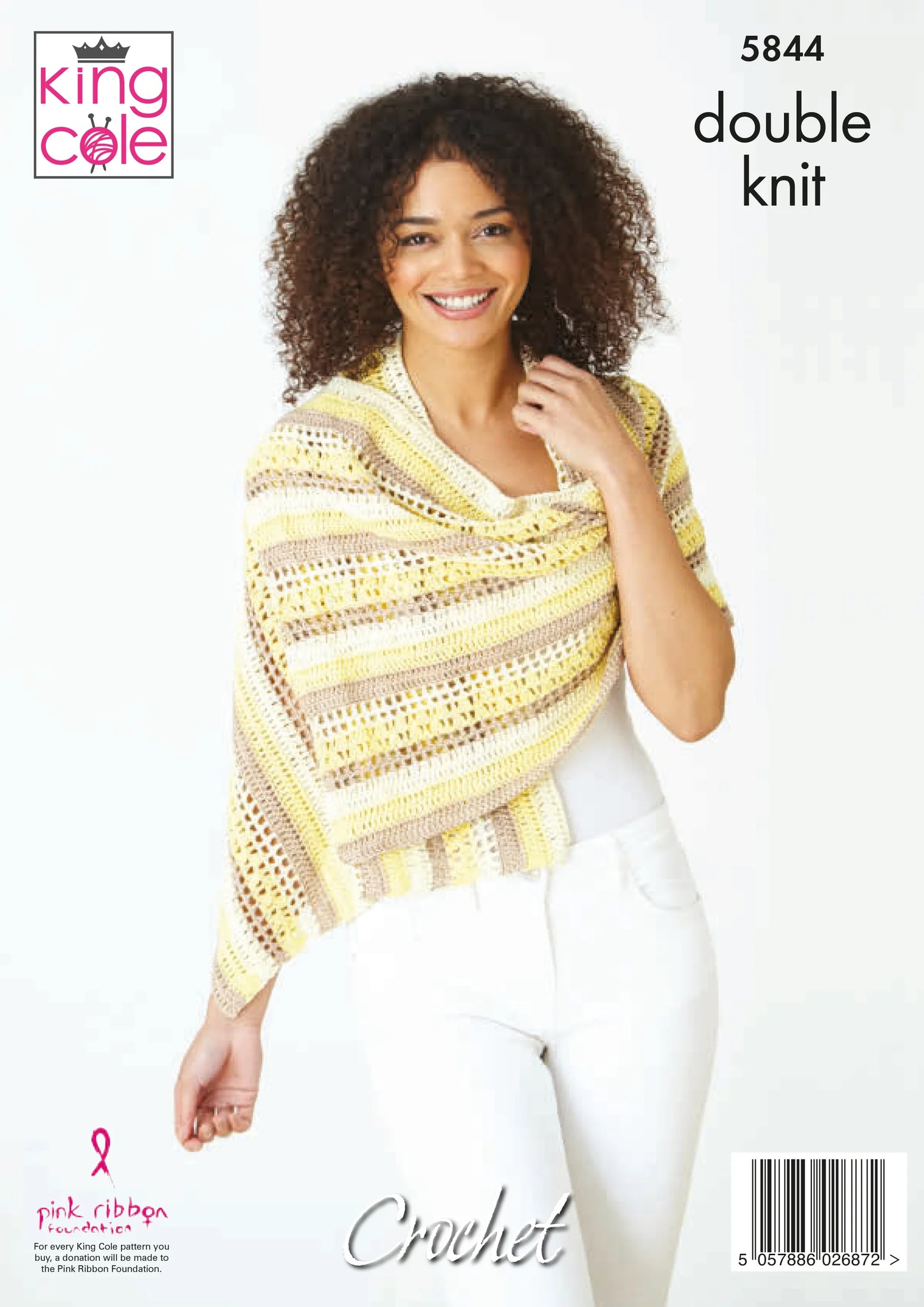 Crochet Pattern 5844 - Shawl & Wrap in Cottonsoft DK