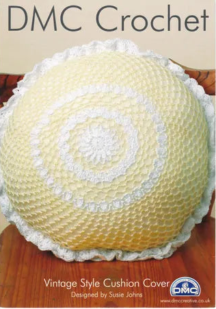Crochet Pattern - Vintage Style Cushion Cover in DMC Petra 3 Cotton