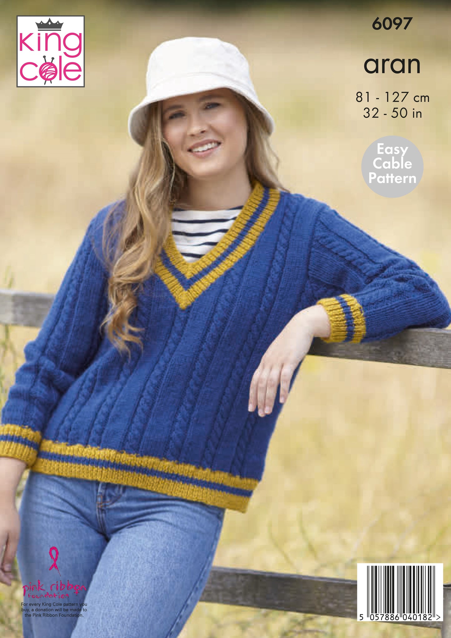 Knitting Pattern 6097 - Sweater & Tank Knitted in Fashion Aran