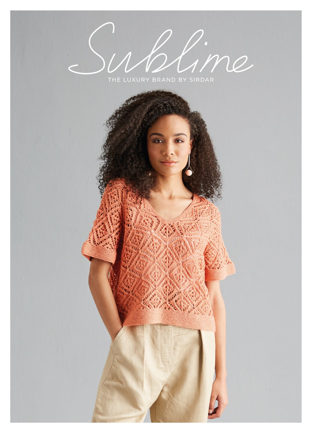 Knitting Pattern 6133 - Womans V-Necked Top in Sublime Isabella DK