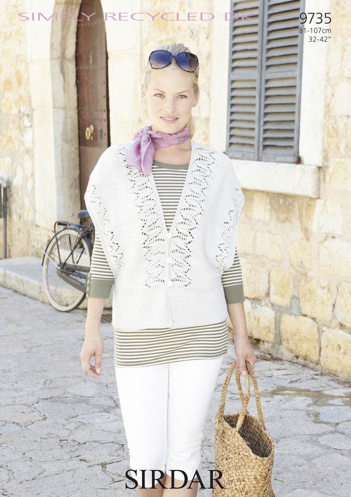 Knitting Pattern 9735 - Waistcoat in Simply Recycled DK